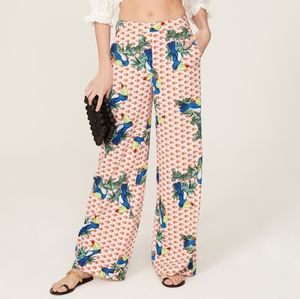 Badgley Mischka Multicolor Floral Wide-Leg Pants